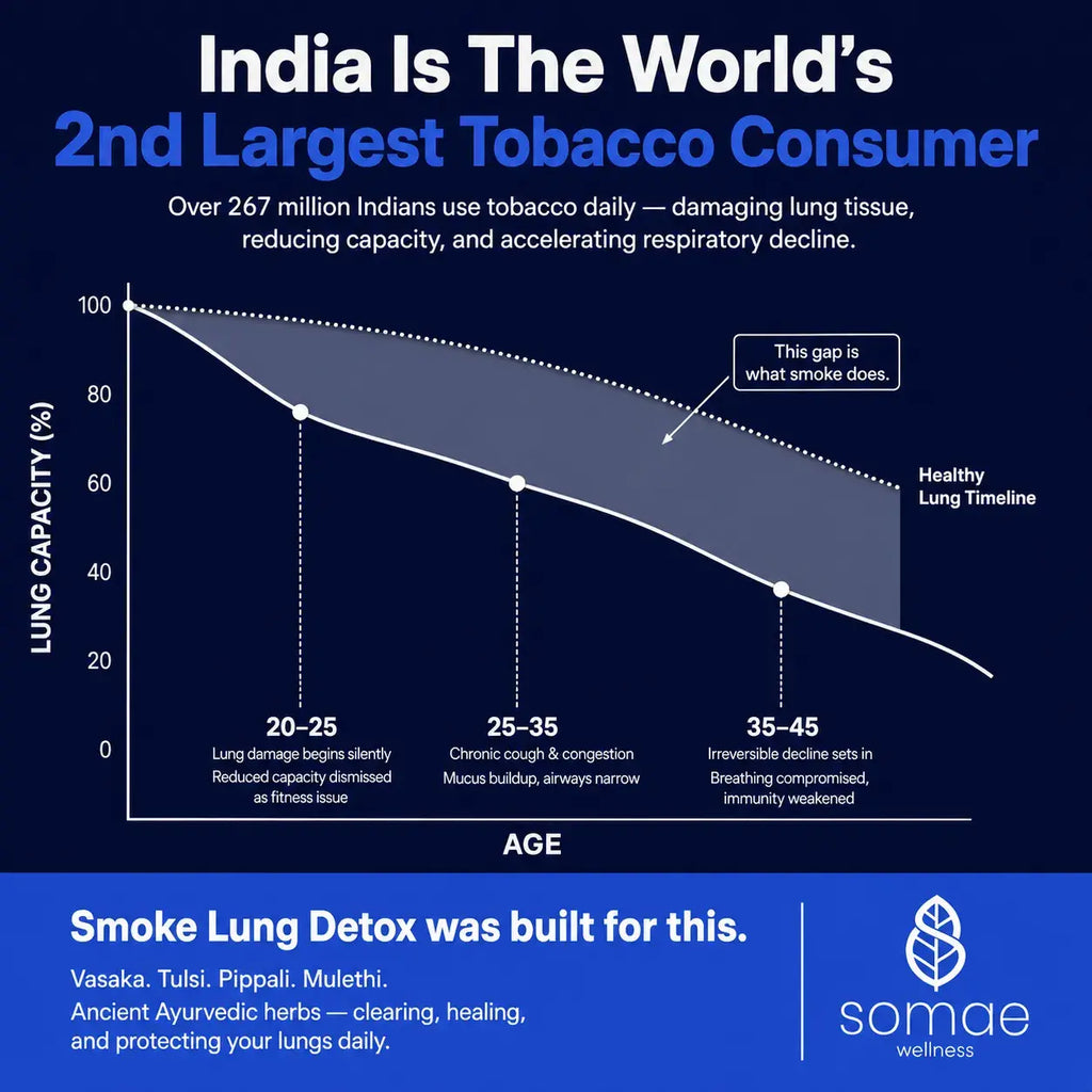Smoke Lungs Detox-Ayurvedic Lung Cleanse & Respiratory Support Capsules